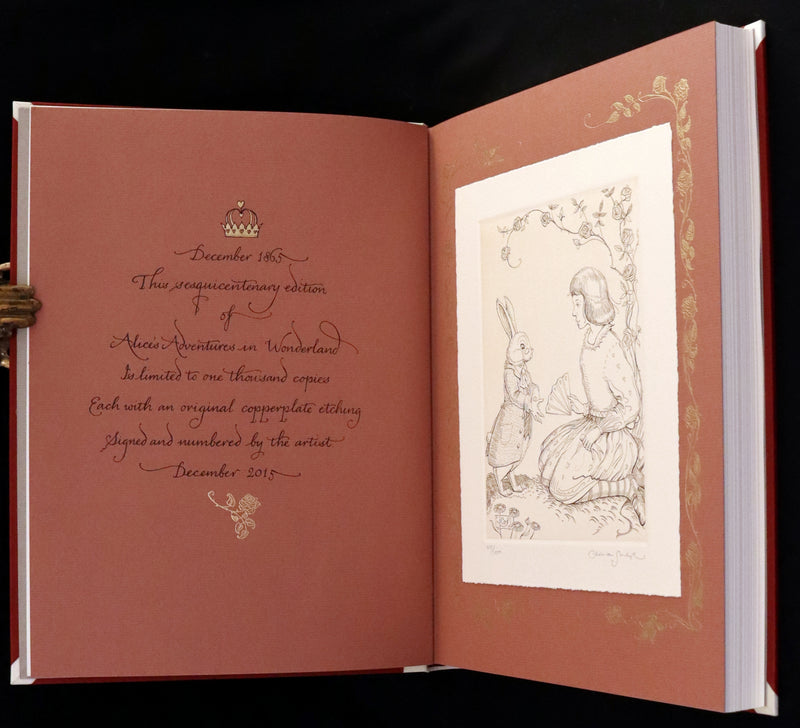 2016 Scarce Signed Limited First Edition - Alice's Adventures in Wonderland by Charles van Sandwyk.