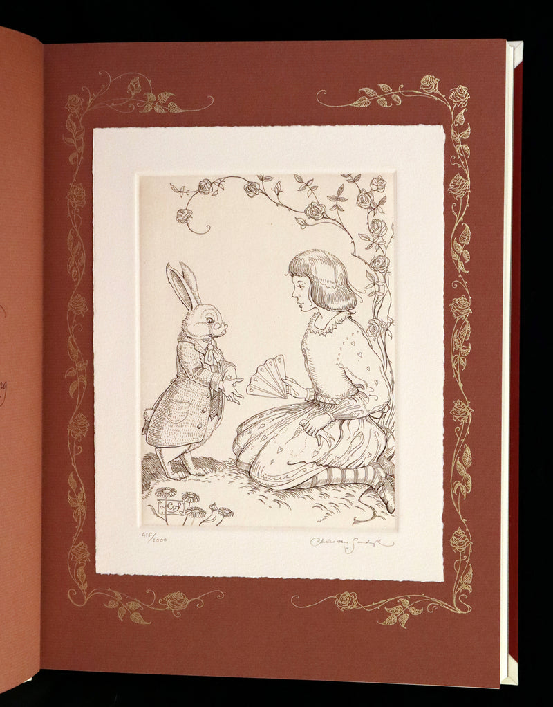 2016 Scarce Signed Limited First Edition - Alice's Adventures in Wonderland by Charles van Sandwyk.