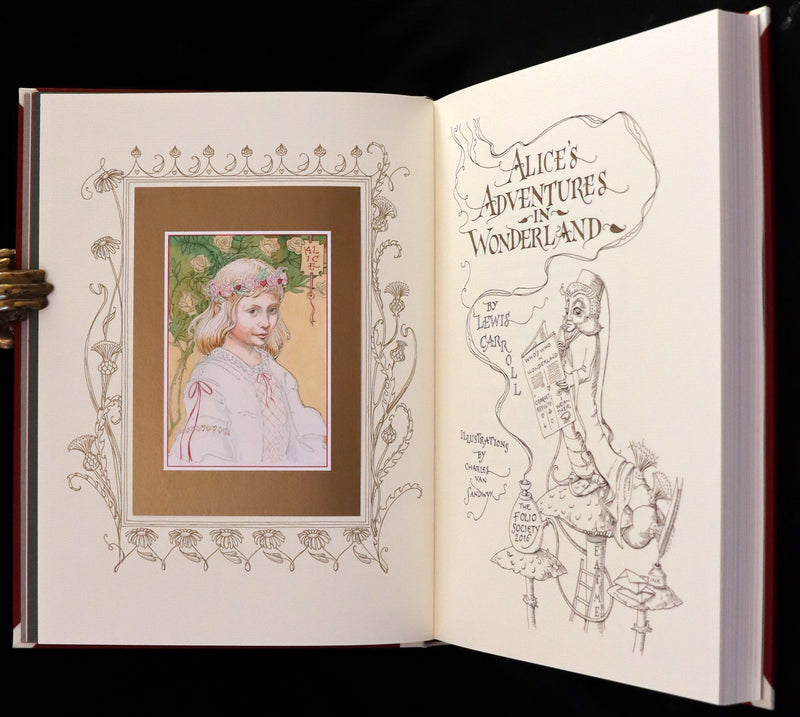 2016 Scarce Signed Limited First Edition - Alice's Adventures in Wonderland by Charles van Sandwyk.