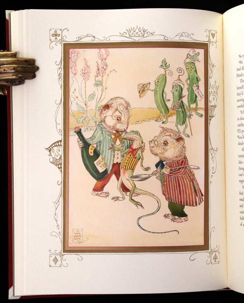 2016 Scarce Signed Limited First Edition - Alice's Adventures in Wonderland by Charles van Sandwyk.