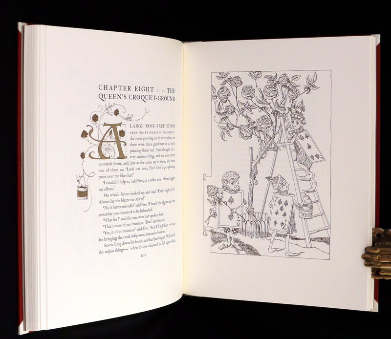 2016 Scarce Signed Limited First Edition - Alice's Adventures in Wonderland by Charles van Sandwyk.