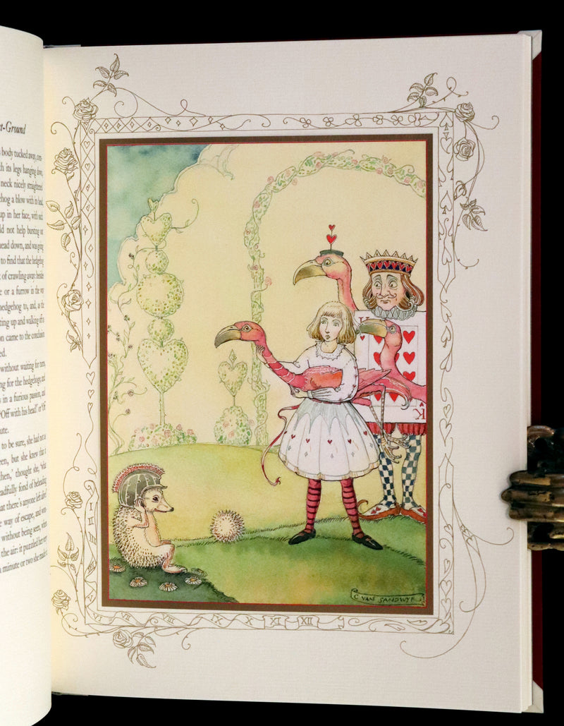 2016 Scarce Signed Limited First Edition - Alice's Adventures in Wonderland by Charles van Sandwyk.