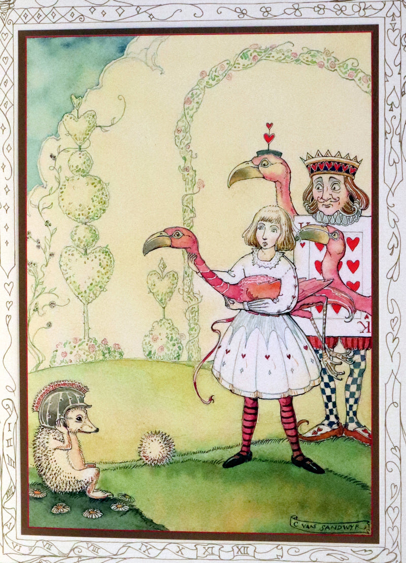 2016 Scarce Signed Limited First Edition - Alice's Adventures in Wonderland by Charles van Sandwyk.