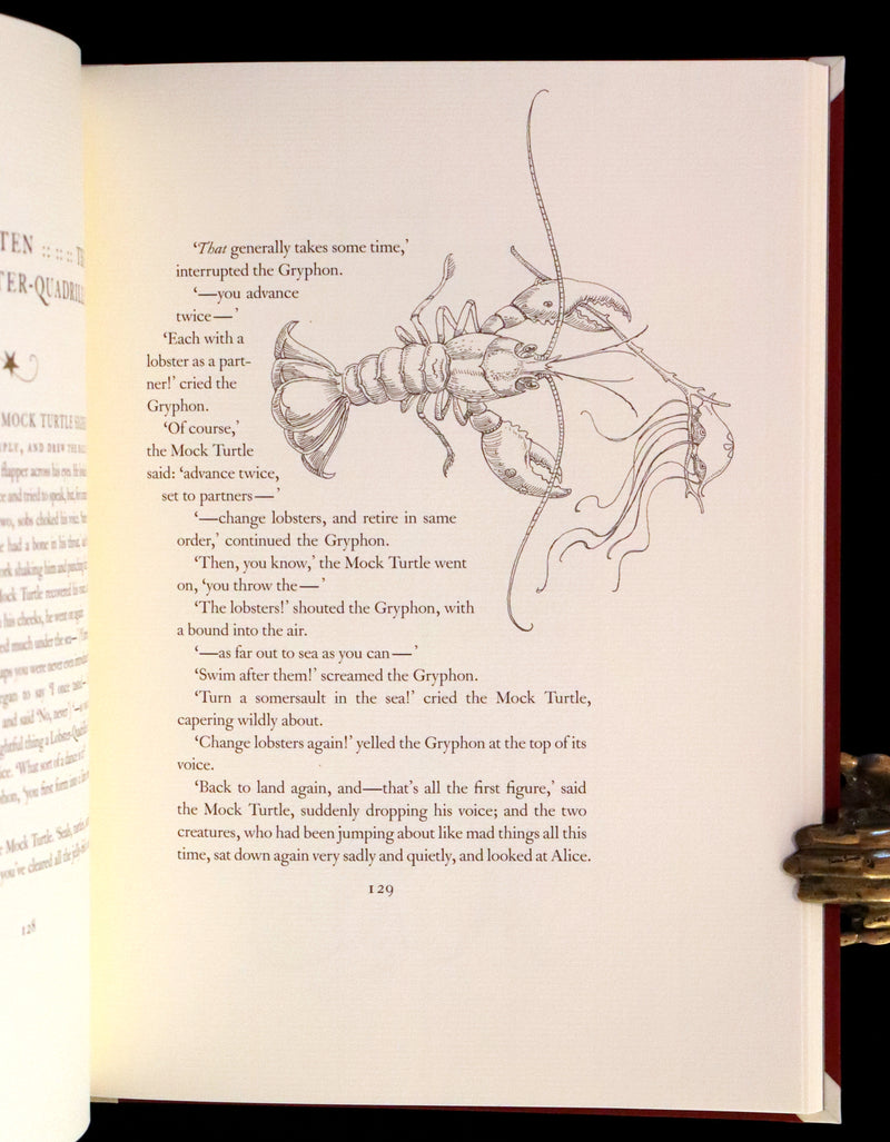 2016 Scarce Signed Limited First Edition - Alice's Adventures in Wonderland by Charles van Sandwyk.