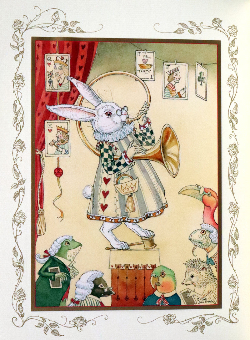2016 Scarce Signed Limited First Edition - Alice's Adventures in Wonderland by Charles van Sandwyk.