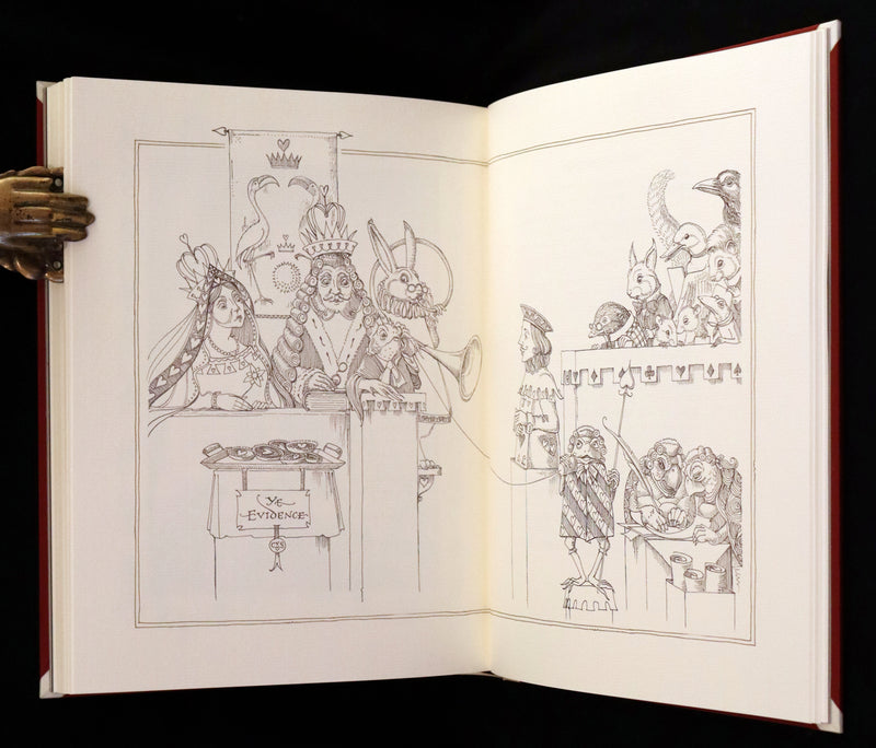 2016 Scarce Signed Limited First Edition - Alice's Adventures in Wonderland by Charles van Sandwyk.