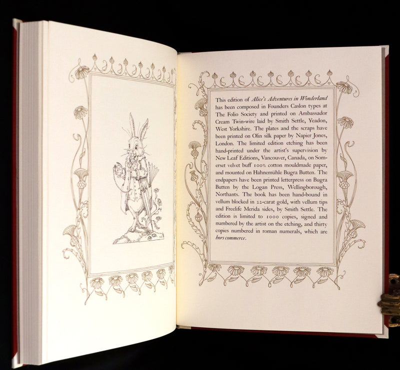 2016 Scarce Signed Limited First Edition - Alice's Adventures in Wonderland by Charles van Sandwyk.