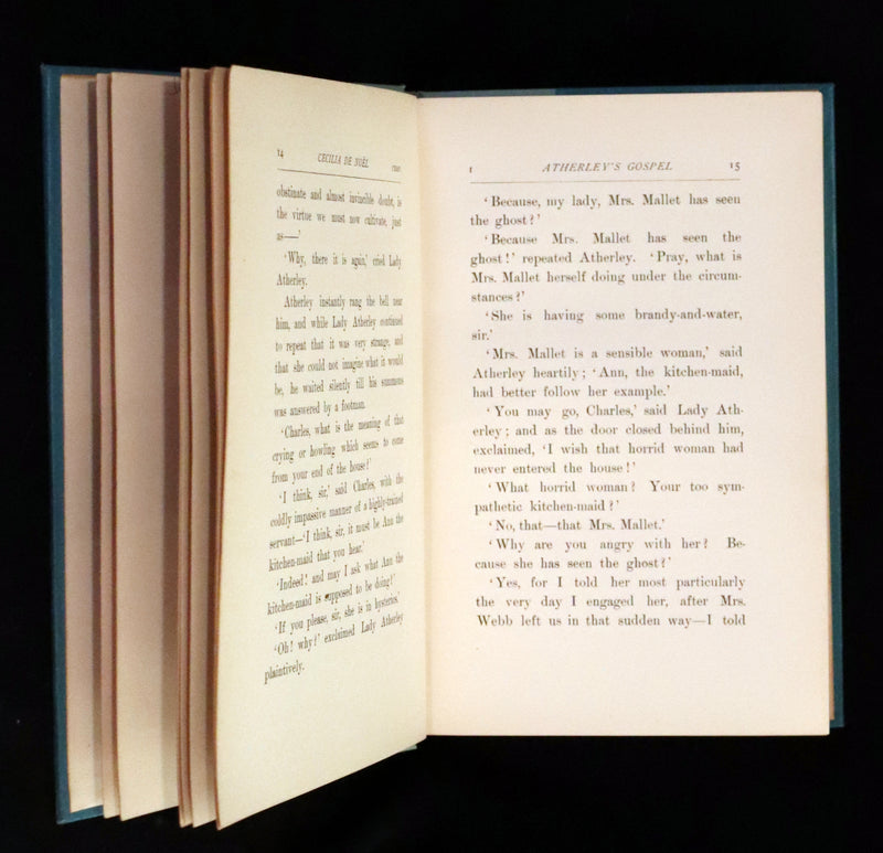 1891 Rare First Edition - Ghost Story - Cecilia De Noel by Lanoe Falconer, pseudonym of Mary Elizabeth Hawker.