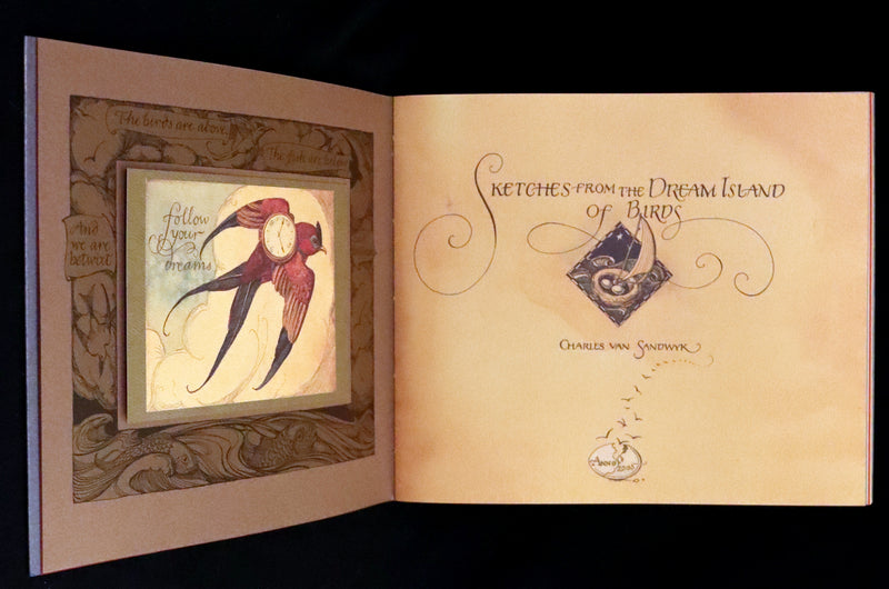 2005 Rare Signed First Edition - Sketches from the Dream Island of Birds by Charles van Sandwyk.