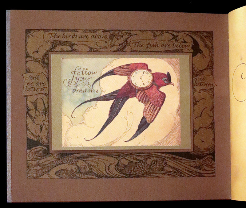 2005 Rare Signed First Edition - Sketches from the Dream Island of Birds by Charles van Sandwyk.