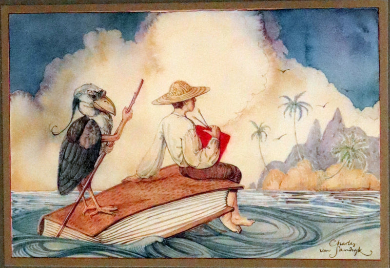 2005 Rare Signed First Edition - Sketches from the Dream Island of Birds by Charles van Sandwyk.