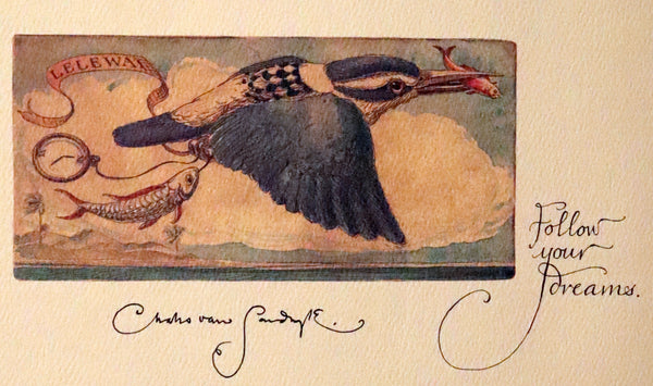 2005 Rare Signed First Edition - Sketches from the Dream Island of Birds by Charles Van Sandwyk.