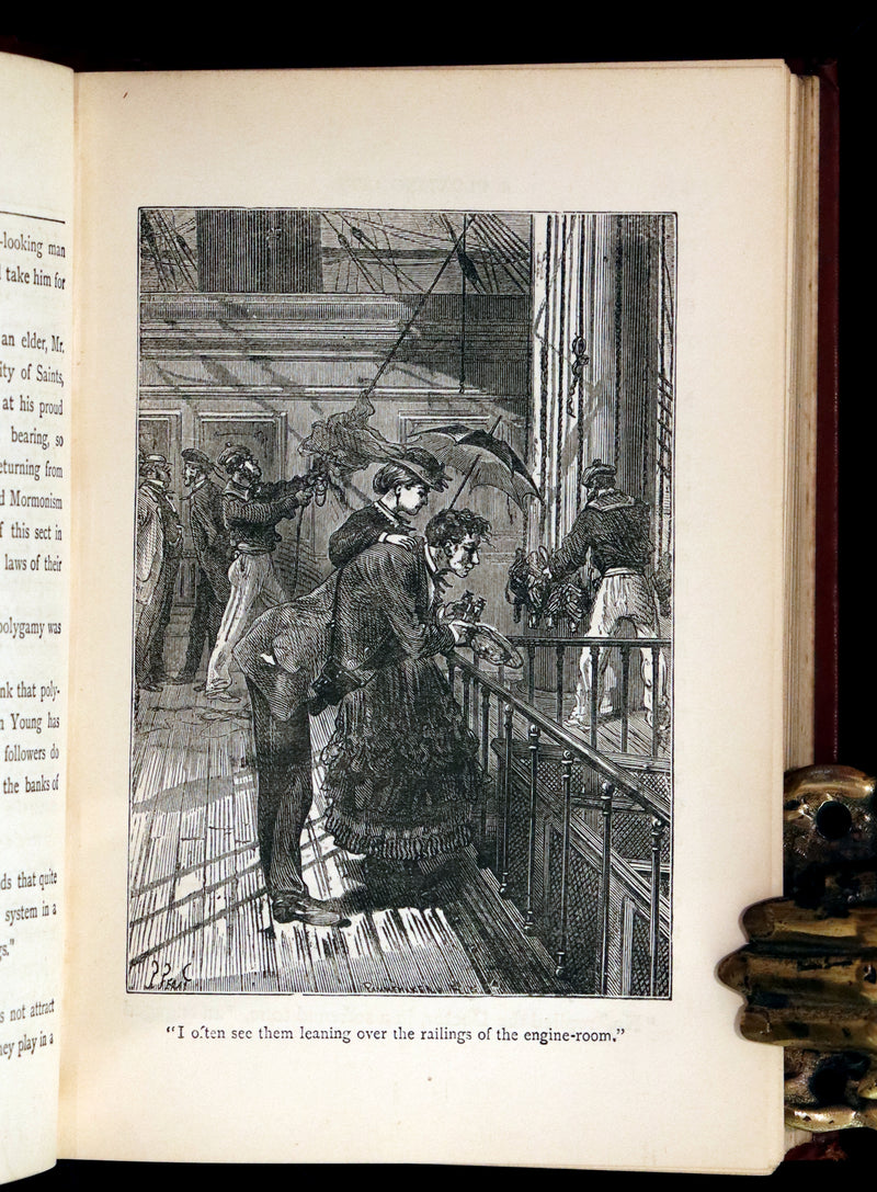 1895 Rare Edition of Jules Verne's Book - A Floating City and the Blockade Runners