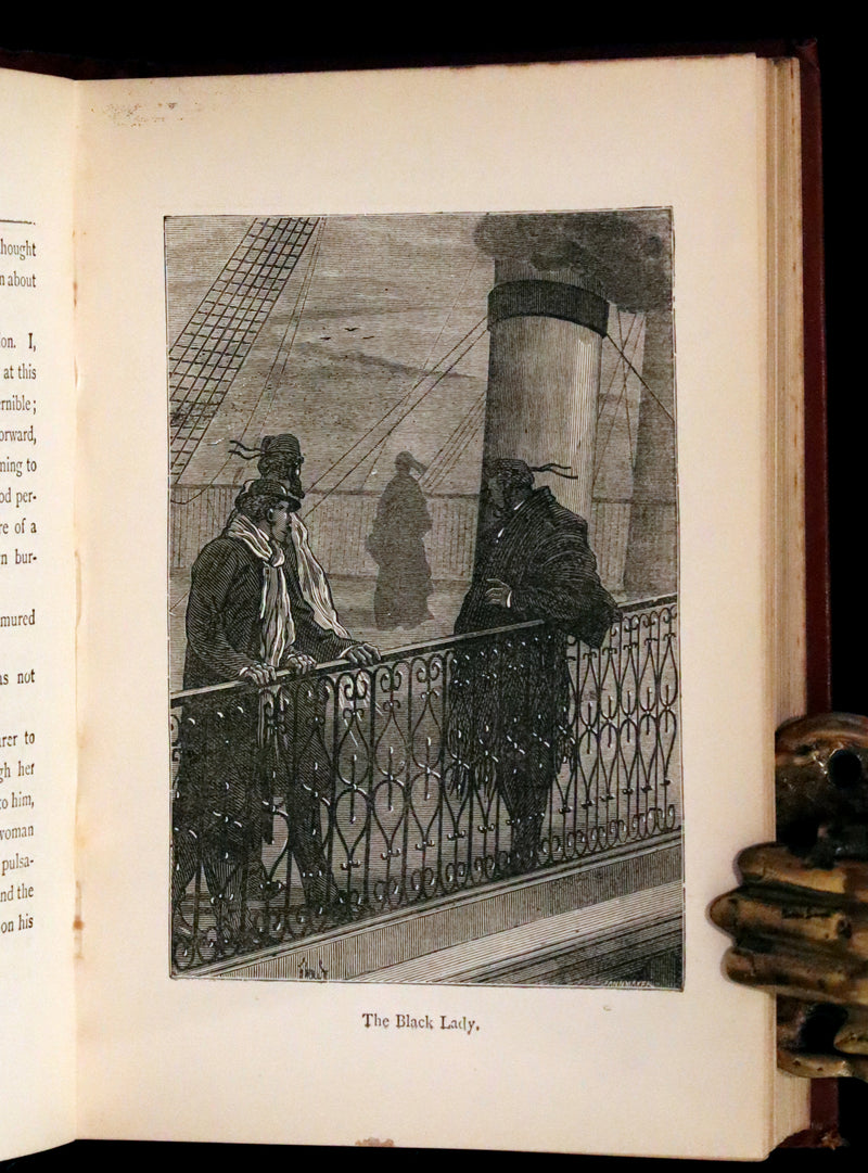 1895 Rare Edition of Jules Verne's Book - A Floating City and the Blockade Runners