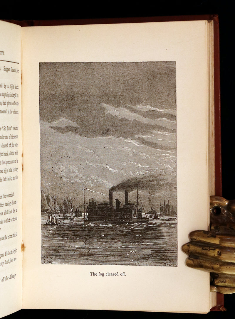 1895 Rare Edition of Jules Verne's Book - A Floating City and the Blockade Runners