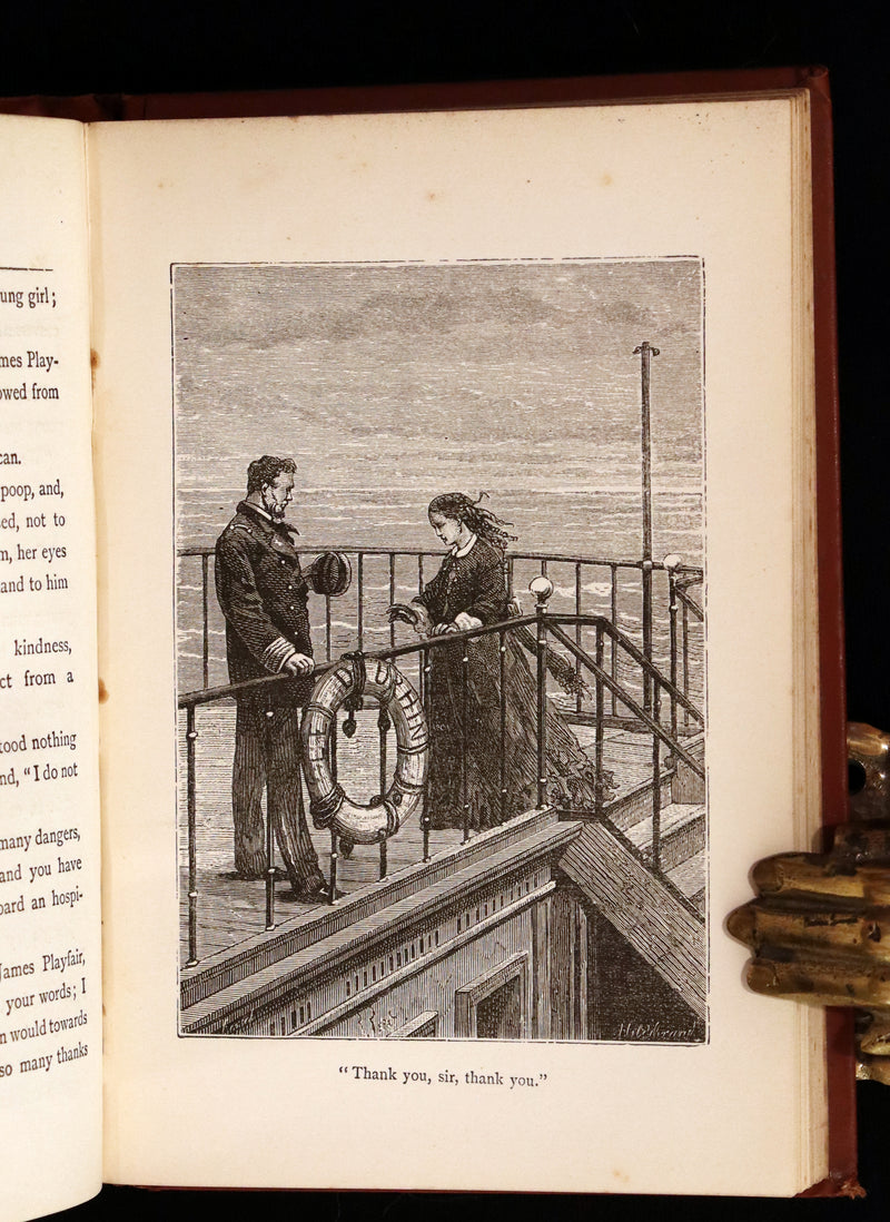 1895 Rare Edition of Jules Verne's Book - A Floating City and the Blockade Runners