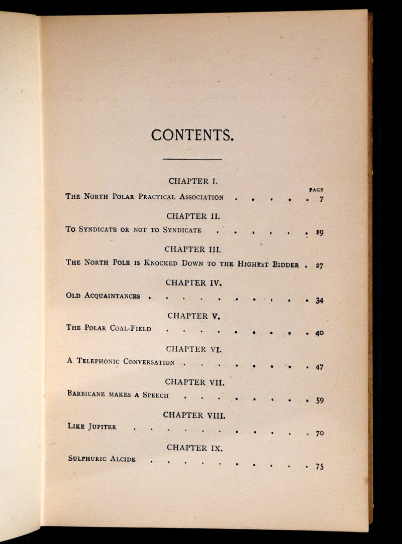 1894 Rare Book - The Purchase of the North Pole by Jules Verne. Illustrated.