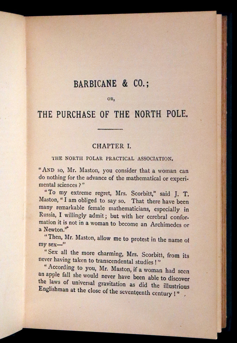 1894 Rare Book - The Purchase of the North Pole by Jules Verne. Illustrated.