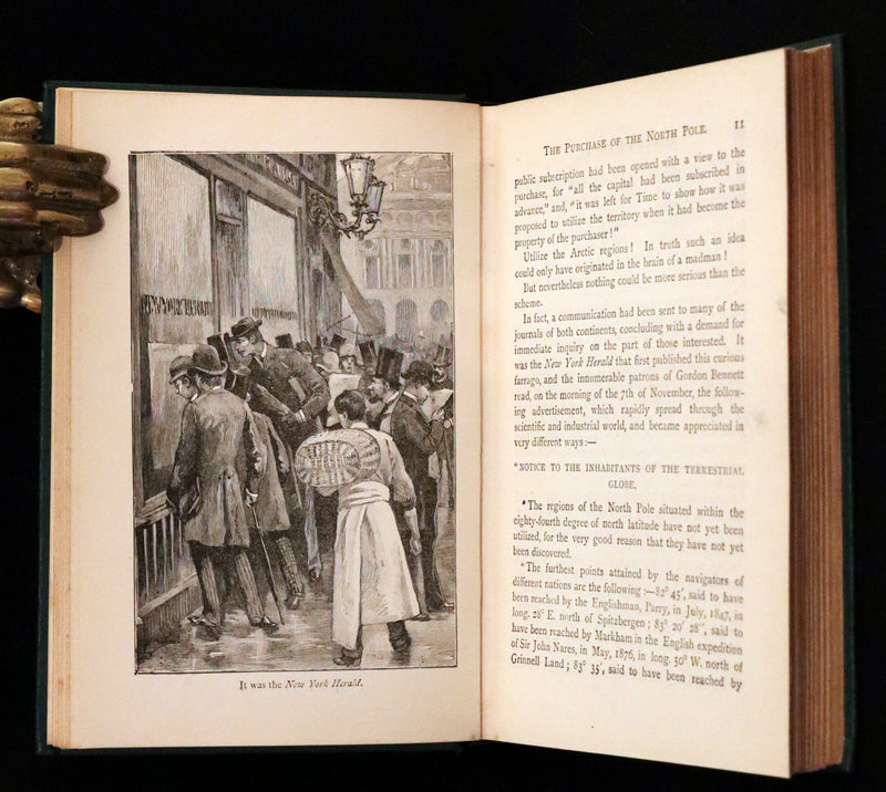 1894 Rare Book - The Purchase of the North Pole by Jules Verne. Illustrated.