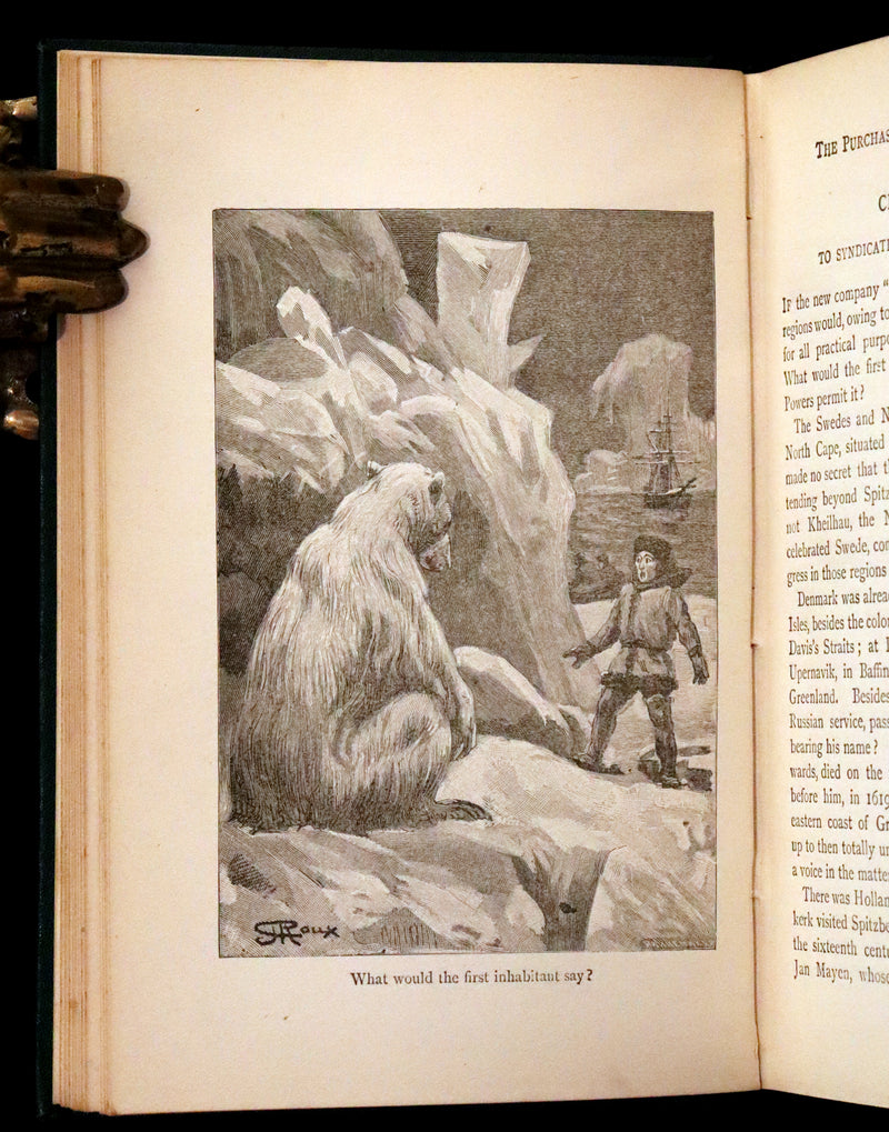 1894 Rare Book - The Purchase of the North Pole by Jules Verne. Illustrated.