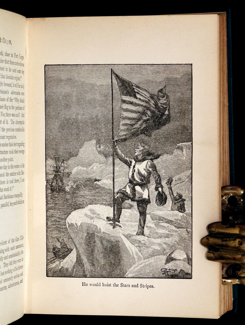 1894 Rare Book - The Purchase of the North Pole by Jules Verne. Illustrated.