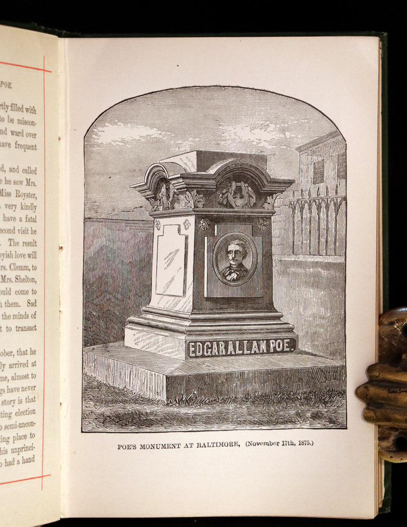 1882 Rare Book - Poems of EDGAR ALLAN POE with a full and impartial Memoir of the Poet.