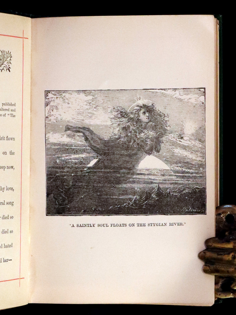 1882 Rare Book - Poems of EDGAR ALLAN POE with a full and impartial Memoir of the Poet.