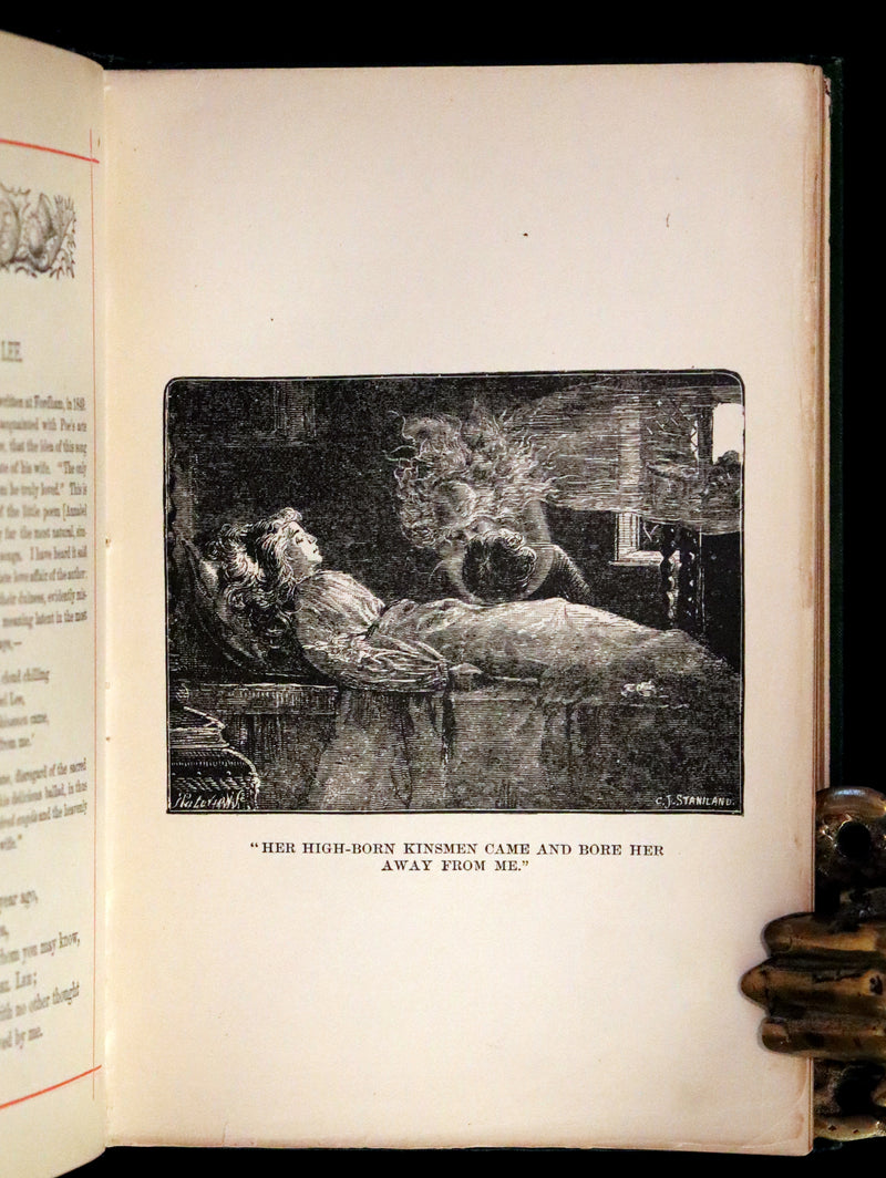 1882 Rare Book - Poems of EDGAR ALLAN POE with a full and impartial Memoir of the Poet.