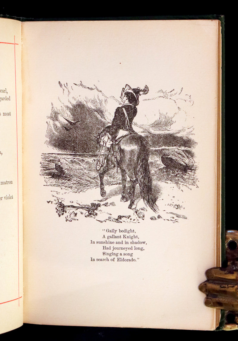1882 Rare Book - Poems of EDGAR ALLAN POE with a full and impartial Memoir of the Poet.