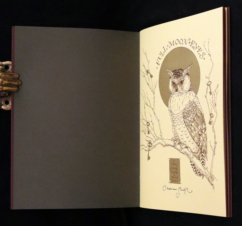 2012 Scarce Signed First Edition - Full Moon Eyes, An Ode to the Wisdom and Forbearance of Owls by Charles Van Sandwyk.