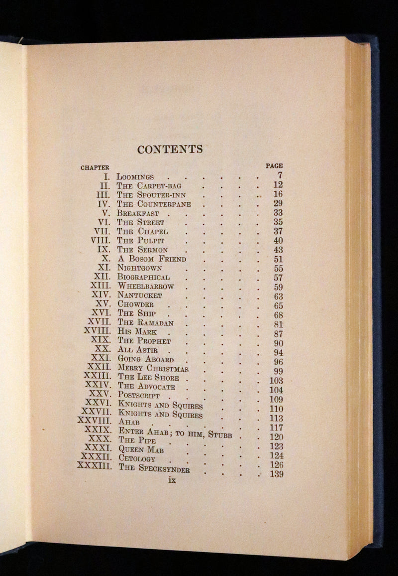 1925 Rare Book - MOBY DICK or The White Whale by Herman Melville illustrated by Augustus Burnham Shute.