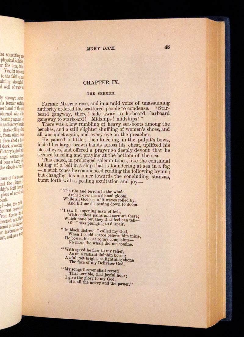 1925 Rare Book - MOBY DICK or The White Whale by Herman Melville illustrated by Augustus Burnham Shute.