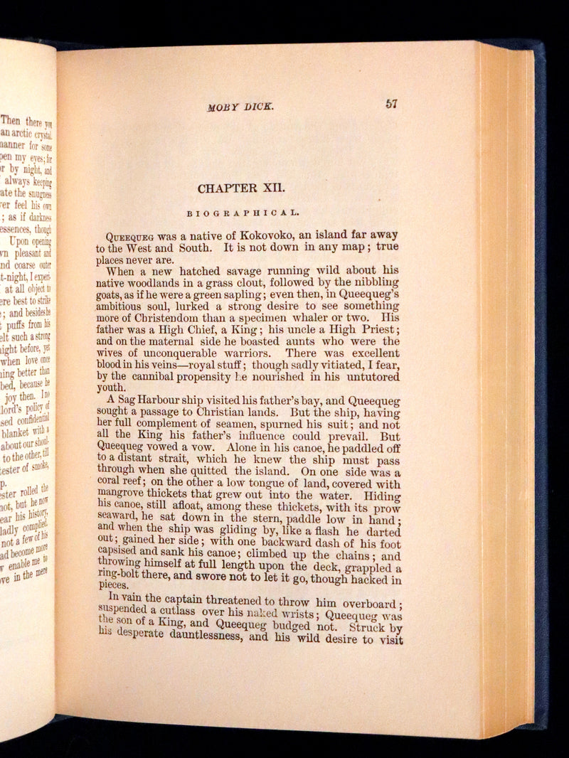 1925 Rare Book - MOBY DICK or The White Whale by Herman Melville illustrated by Augustus Burnham Shute.