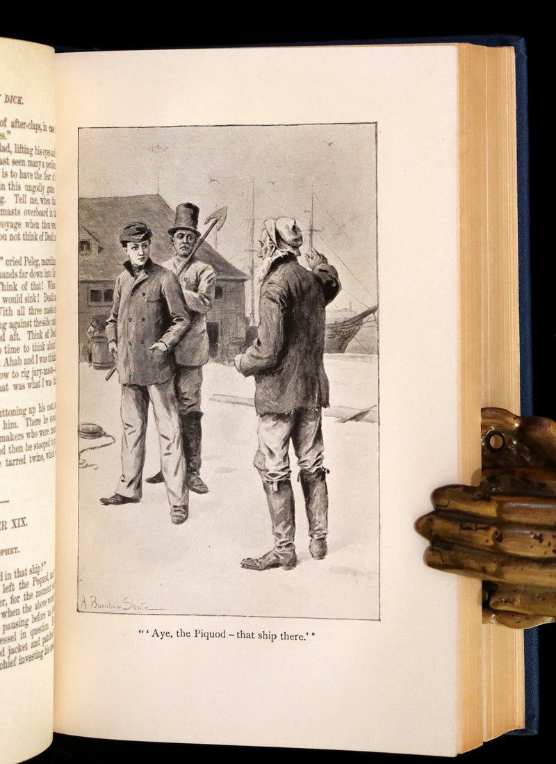 1925 Rare Book - MOBY DICK or The White Whale by Herman Melville illustrated by Augustus Burnham Shute.