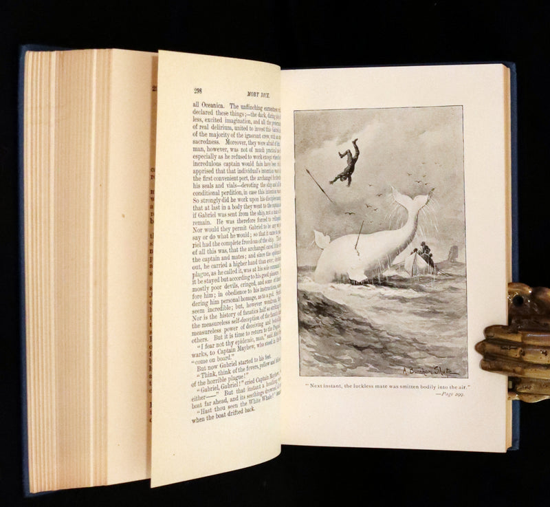 1925 Rare Book - MOBY DICK or The White Whale by Herman Melville illustrated by Augustus Burnham Shute.