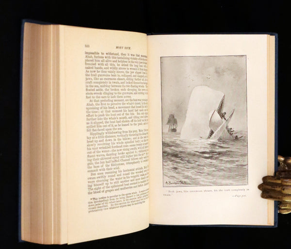 1925 Rare Book - MOBY DICK or The White Whale by Herman Melville illustrated by Augustus Burnham Shute.