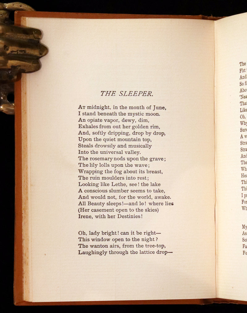1895 Rare Book - Poems by Edgar Allan POE Illustrated (The Raven, The Haunted Palace, Lenore, ...).