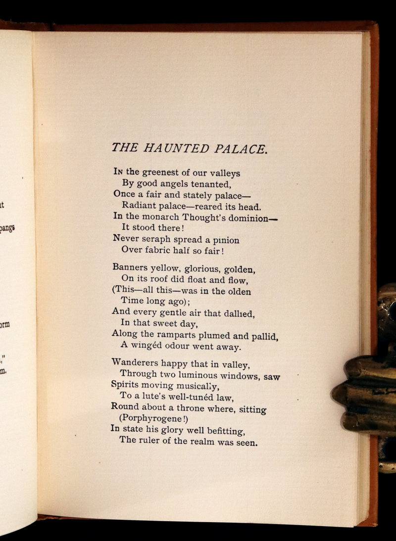 1895 Rare Book - Poems by Edgar Allan POE Illustrated (The Raven, The Haunted Palace, Lenore, ...).