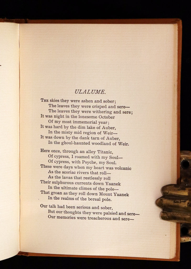 1895 Rare Book - Poems by Edgar Allan POE Illustrated (The Raven, The Haunted Palace, Lenore, ...).