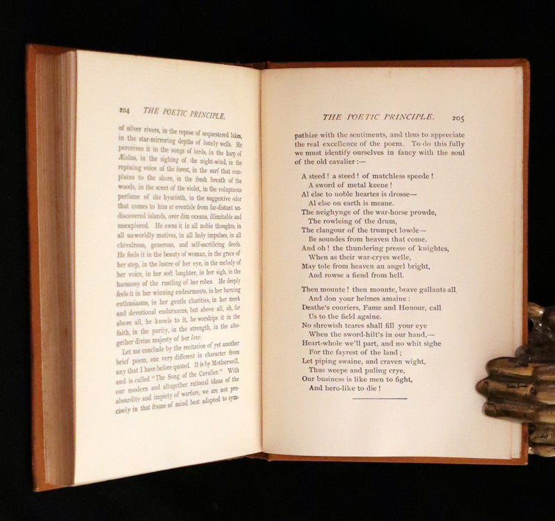 1895 Rare Book - Poems by Edgar Allan POE Illustrated (The Raven, The Haunted Palace, Lenore, ...).