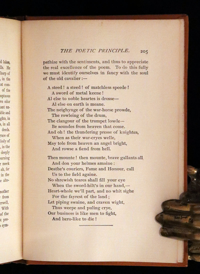 1895 Rare Book - Poems by Edgar Allan POE Illustrated (The Raven, The Haunted Palace, Lenore, ...).