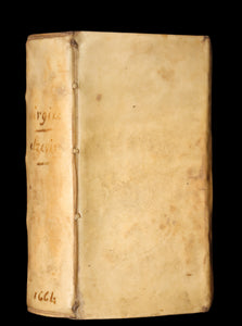 1664 Scarce Latin vellum Book - VIRGIL Works - P. Virgilius Maro (Aeneid, Georgics, etc)