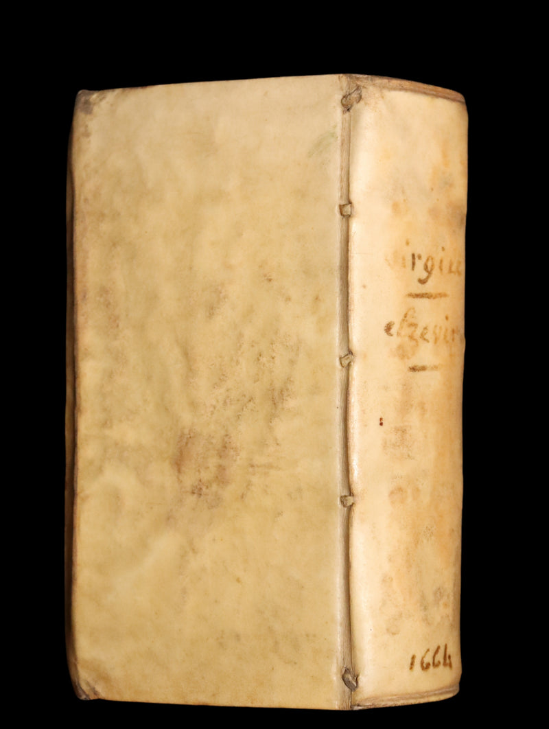 1664 Scarce Latin vellum Book - VIRGIL Works - P. Virgilius Maro (Aeneid, Georgics, etc)