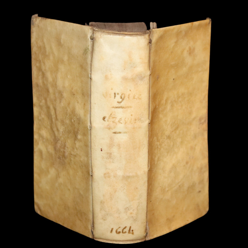 1664 Scarce Latin vellum Book - VIRGIL Works - P. Virgilius Maro (Aeneid, Georgics, etc)