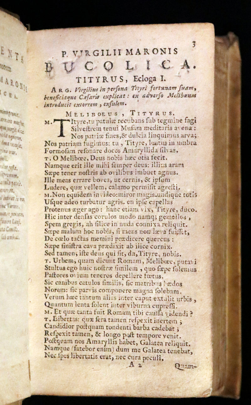 1664 Scarce Latin vellum Book - VIRGIL Works - P. Virgilius Maro (Aeneid, Georgics, etc)