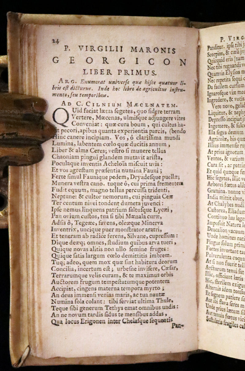 1664 Scarce Latin vellum Book - VIRGIL Works - P. Virgilius Maro (Aeneid, Georgics, etc)