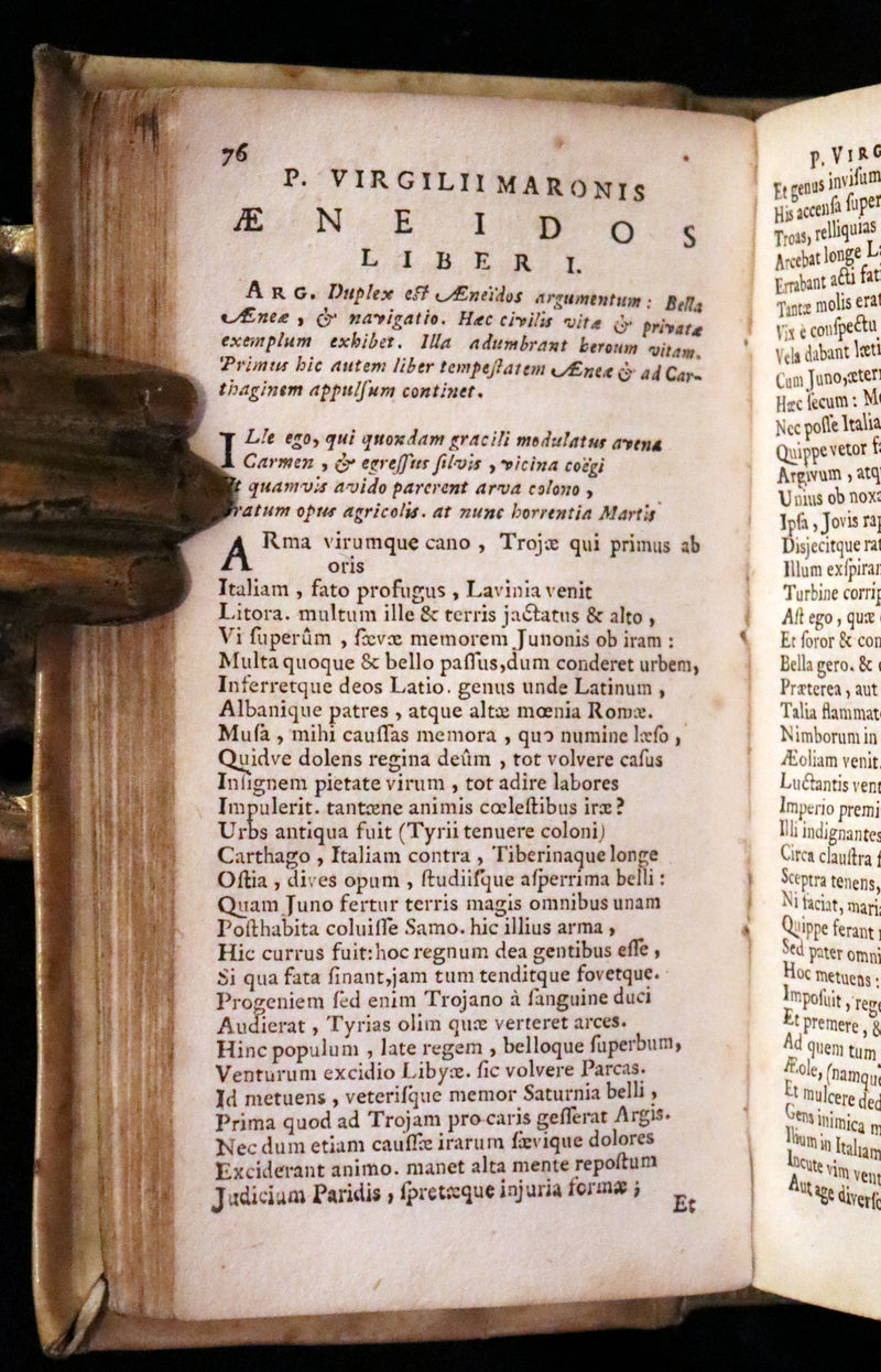1664 Scarce Latin vellum Book - VIRGIL Works - P. Virgilius Maro (Aeneid, Georgics, etc)