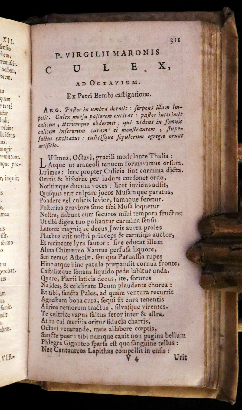 1664 Scarce Latin vellum Book - VIRGIL Works - P. Virgilius Maro (Aeneid, Georgics, etc)