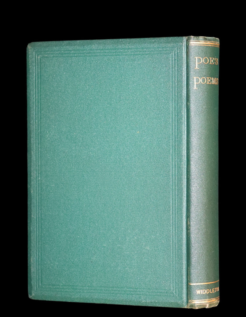 1872 Rare Book - Poems by Edgar Allan Poe. Complete with an Original Memoir. (The Raven, Lenore, Ulalume, ...).