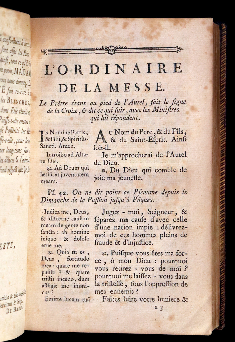 1774 Scarce French Latin Easter Prayer Book – Office de la Quinzaine de Paques